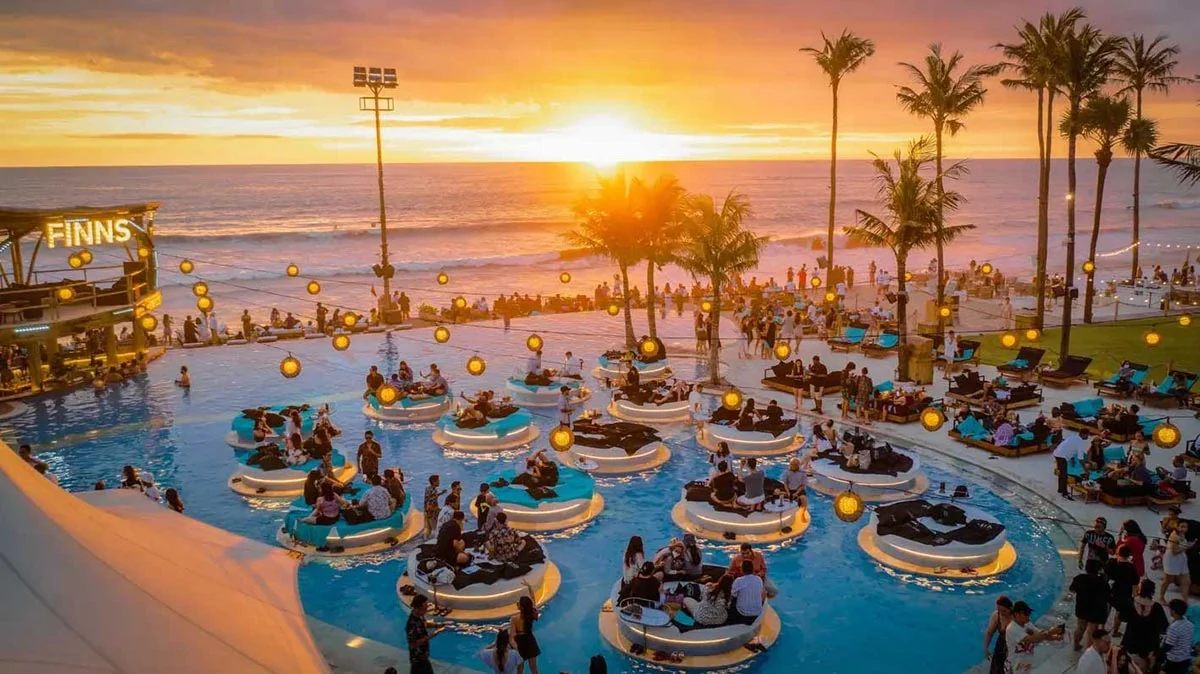 Sunset at FINNS Beach Club